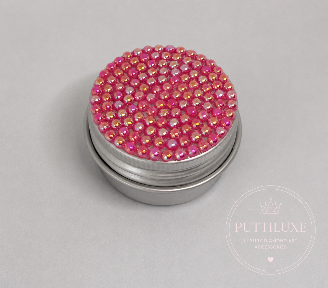 PuttiLuxe Fruity Salad Mini Bedazzled Putty Tin | 15ml Silver