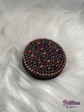 Crimson Eclipse Large Round Black Tin