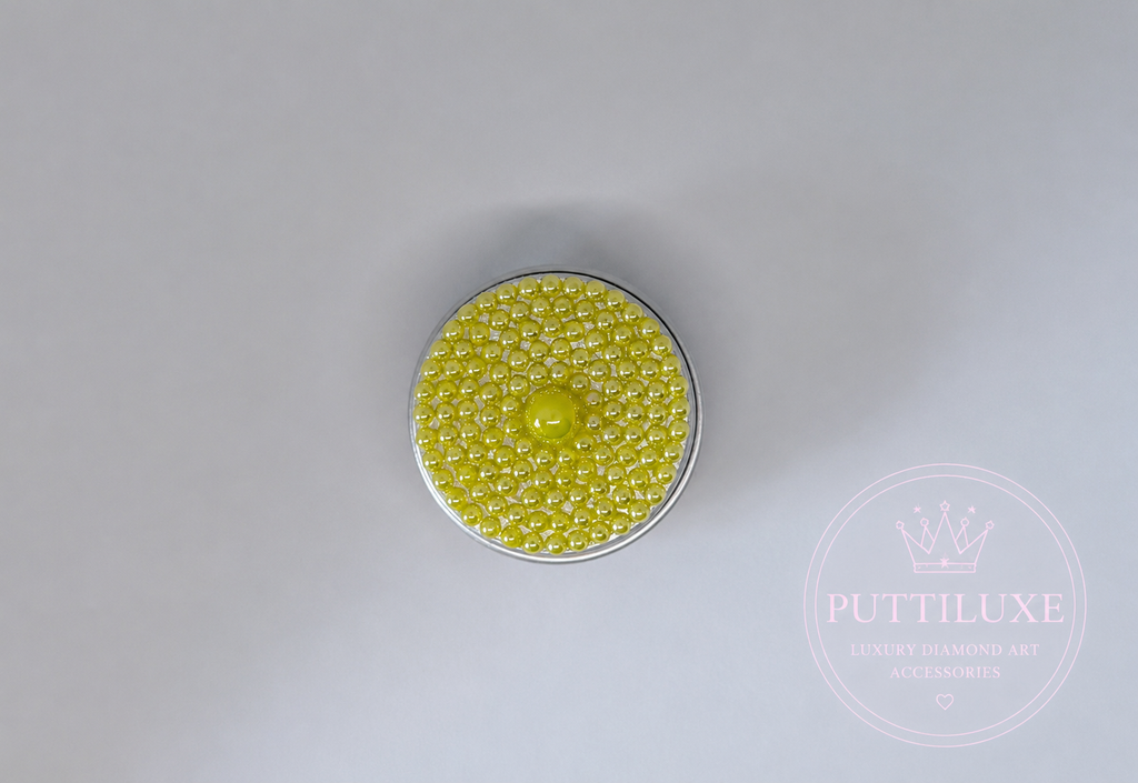 PuttiLuxe Lemon Pop Mini Bedazzled Putty Tin | 15ml Silver