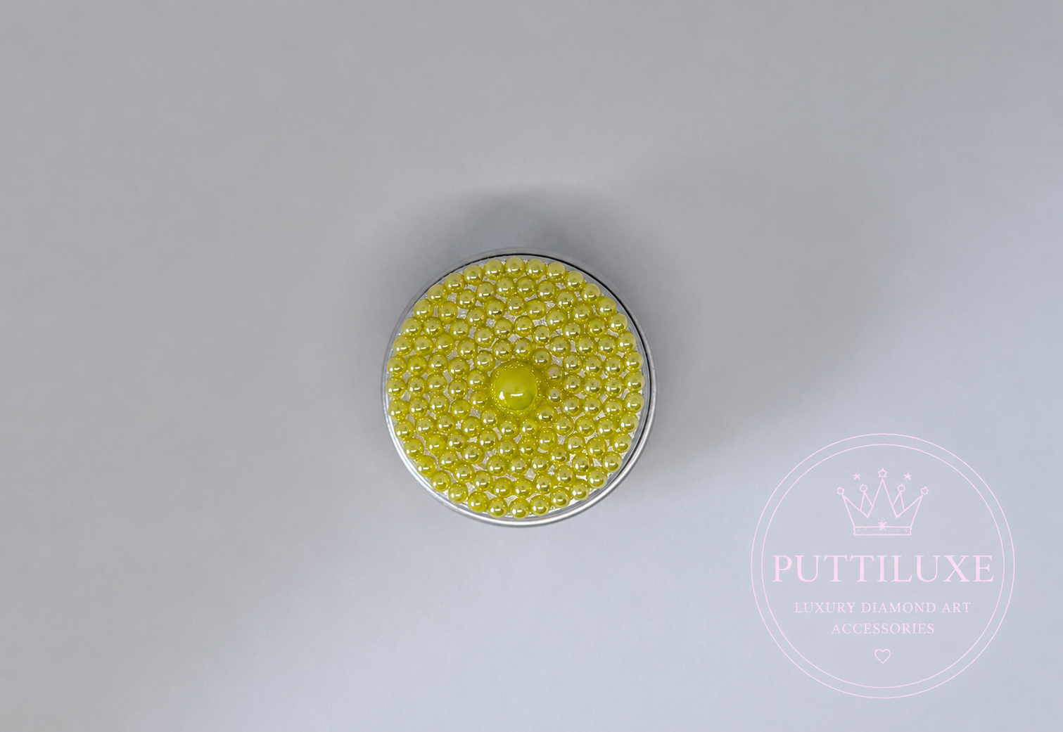 PuttiLuxe Lemon Pop Mini Bedazzled Putty Tin | 15ml Silver