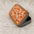PuttiLuxe Golden Hour | Large Silver Handmade Bedazzled Putty Tin | Diamond Painting Accessory
