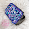 PuttiLuxe Starlit Skies | Large Silver Handmade Bedazzled Putty Tin | Diamond Painting Accessory