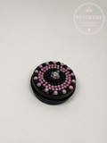 PuttiLuxe Mini Midnight Blush  Bedazzled Putty Tin | 15ml Black