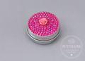 PuttiLuxe Pink Bloom Mini Bedazzled Putty Tin | 15ml Silver
