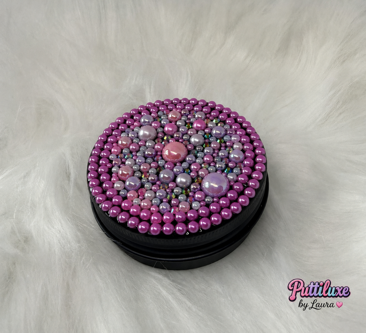 Round the Dreamhouse Large Round Black Tin