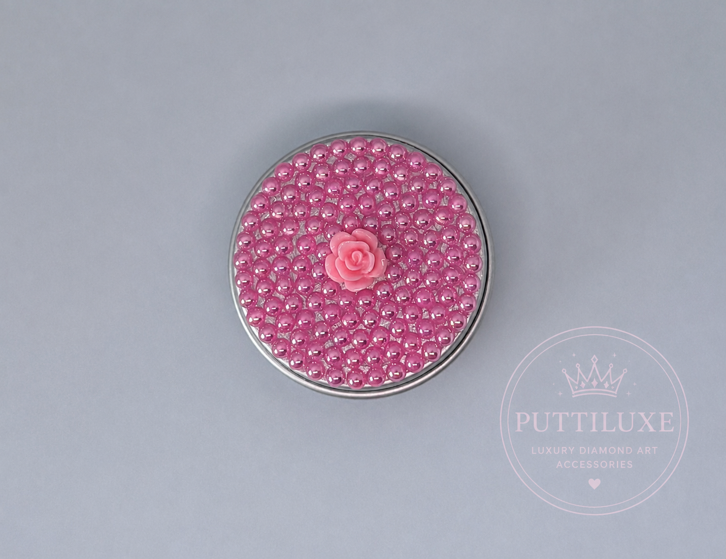 PuttiLuxe Rosie Mini Bedazzled Putty Tin | 15ml Silver