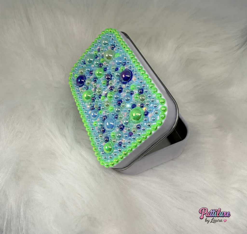 Neon Reef Large White Tin