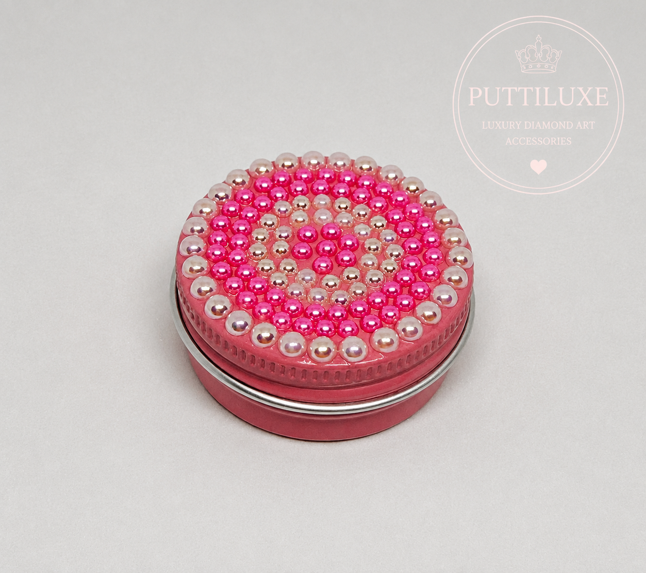 PuttiLuxe Mini Bubblegum BlissBedazzled Putty Tin | 15ml Pink