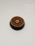PuttiLuxe Mini Golden Ember Bedazzled Putty Tin | 15ml Black