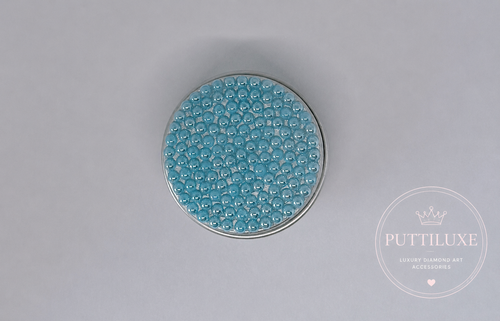 PuttiLuxe Aqua Glow Mini Bedazzled Putty Tin | 15ml Silver