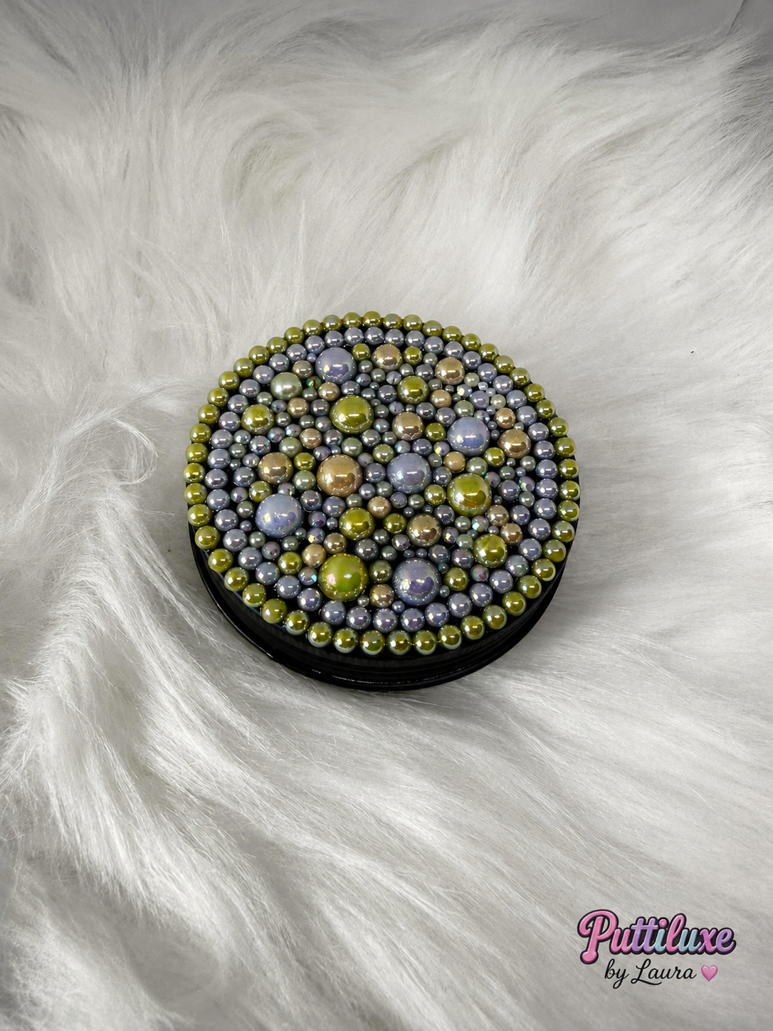 Moss & Moonlight Large Round Black Tin